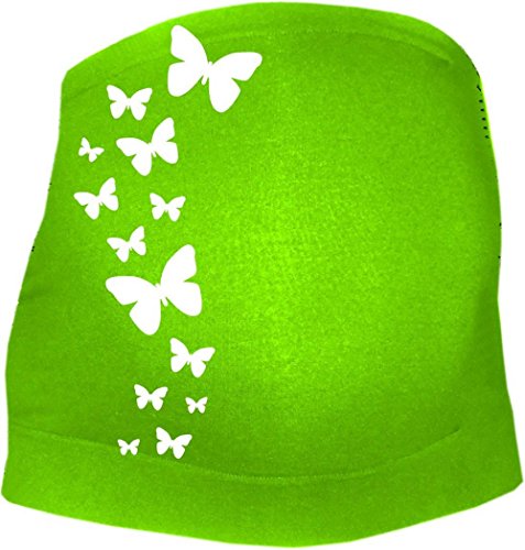 Kleiner Fratz Bauchband (Farbe limegreen) (Größe L) Schmetterlinge