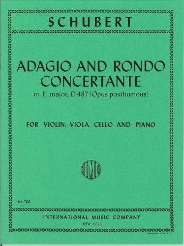 Franz Schubert-Adagio E Rondo' Fa Op. Post.-Strings Trio and Piano-BOOK