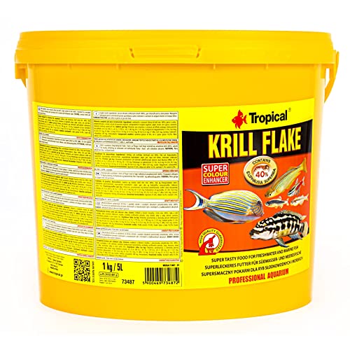 Tropical Krill Flake - Farbverstärkendes Flockenfutter mit Krill, 1er Pack (1 x 5 l)