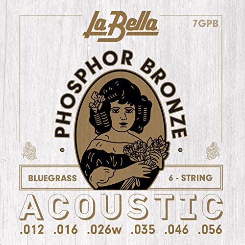 La Bella 7GPB Acoustic Phosphor Bronze, Bluegrass