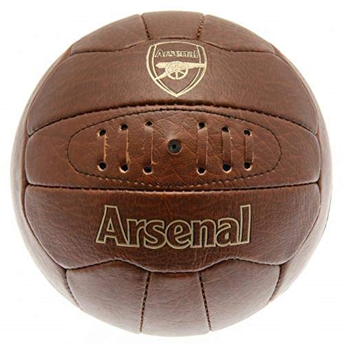 Arsenal FC Fußball aus Kunstleder, Retro-Design, Größe 5, Braun