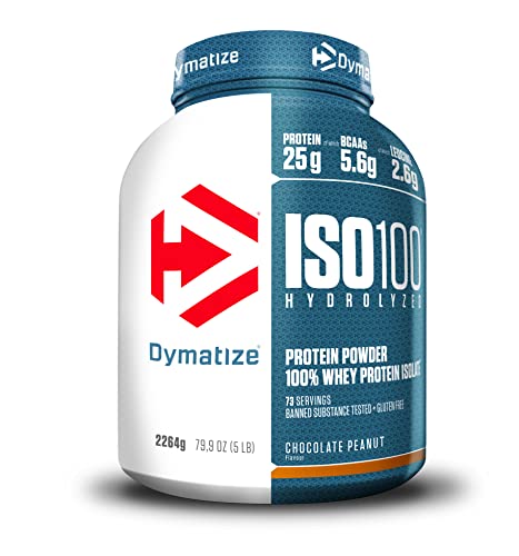 Dymatize ISO 100 Chocolate Peanut 2264g - Whey Protein Hydrolysat + Isolat Pulver