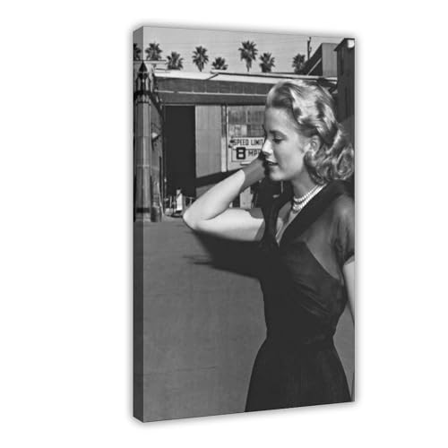 OffsuM Grace Kelly Filmschauspielerinnen des 20. Jahrhunderts (12) Leinwand-Poster, Wandkunst, Dekordruck, Bild Gemälde für Wohnzimmer, Schlafzimmer, Dekoration, Rahmen-Stil, 20 x 30 cm