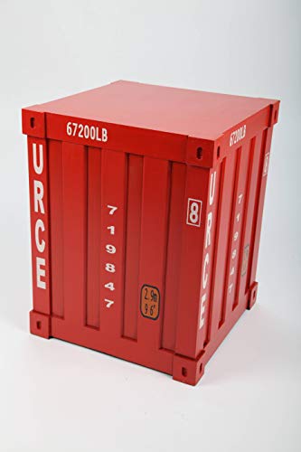 point home Design-Stuhl Container, Hocker, Retro, rot, 41cm