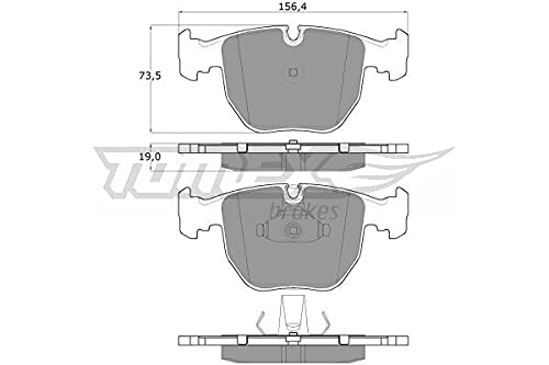 TOMEX brakes Bremsbeläge TX 13-23 Bremsklötze,Scheibenbremsbelag BMW,ALPINA,5 Limousine (E39),X3 (E83),5 Touring (E39),X5 (E53),7 (E38),B10 (E39)