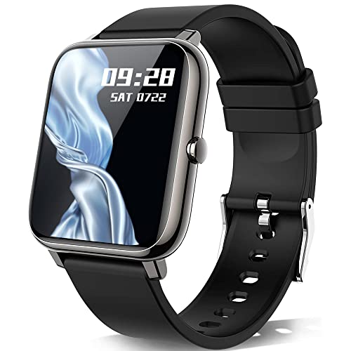 KALINCO Smartwatch, Smart Watch mit Blutdruckmessung, Fitness Tracker Pulsuhr Schlafmonitor Sportuhr IP67 Wasserdicht Schrittzähler für Damen Herren
