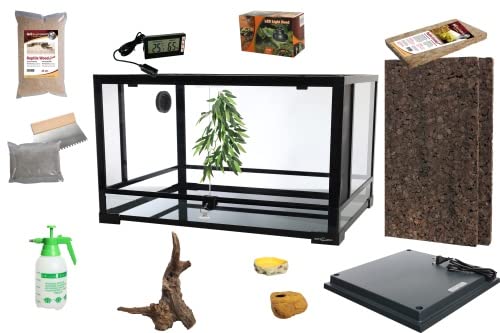 ReptiZoo Komplettset 91,5x46x46 cm Glasterrarium : Für kleine-mittelgroße Schlangen und Aufzucht