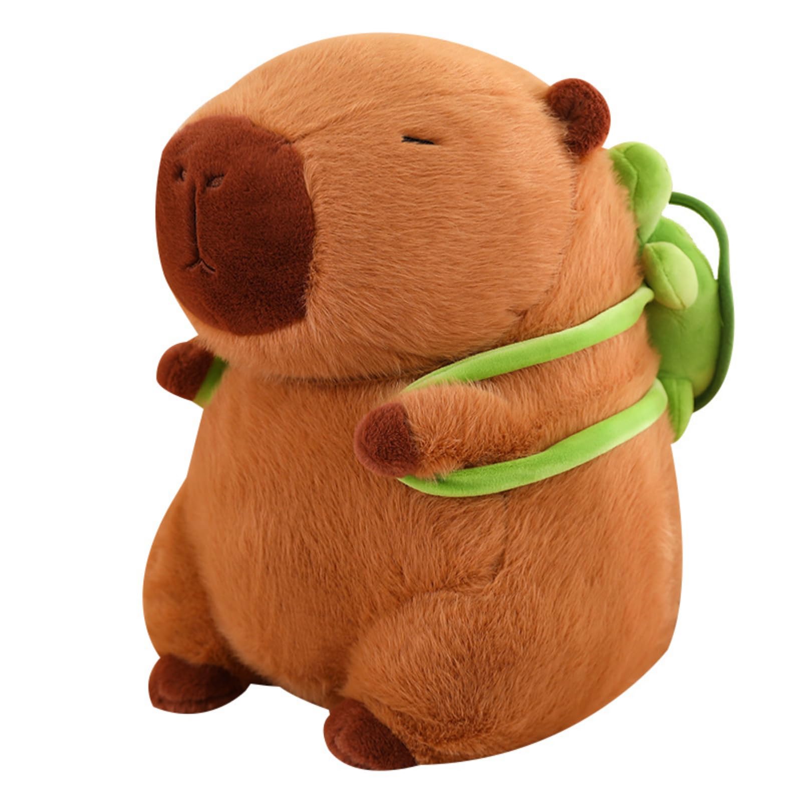 EXQUILEG Niedlichen Capybara Plushies, Wasserschwein Plüschtier, Capybara Plüschtier Mit Tasche, Baby-Geschenk Für Mädchen Und Jungen, Kinder Plüschtier (45CM)
