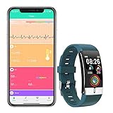 Zeerkeer ECG und Armbanduhr Herzfrequenzmonitor PPG Fitness Watch für Fitness Fitness Tracker Schrittzähler für Frauen