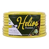 Gartenschlauch gelb 1" Helios Premium 10 Jahre Garantie 4 lagig Wasserschlauch Bewässerungsschlauch (50m)