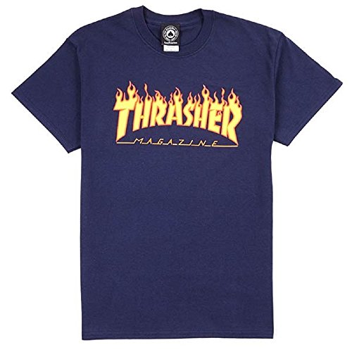 Thrasher Flame T-Shirt Navy