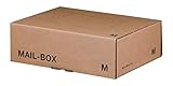 Mailbox Versandkarton Versandbox wiederverschließbar 331 x 241 x 104 mm Braun M 20 Stück