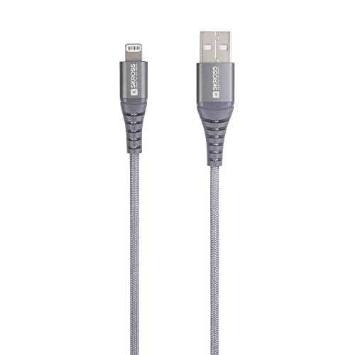 SKROSS USB Kabel USB to Lightning Cable, Braiding, 1,20m space gray (SKCA0011A-MFI120CN)