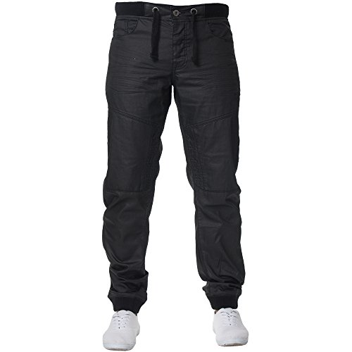 Enzo Herren Ez377 Tapered Fit Jeans, Schwarz (Black Black), W34/L32 (Herstellergröße: 34R)