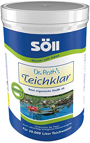 Söll 10073 Dr. Roth´s TeichKlar - Unterstützt die Natur durch natürliche, mikrobiologische Reinigung und Pflege des Wassers - 1 kg