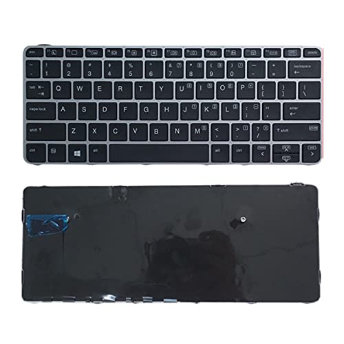 Laptop Ersatz US-Layout Tastatur für HP EliteBook 725 G3 820 G3 ohne Hintergrundbeleuchtung ohne Zeiger schwarz