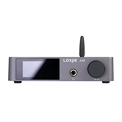 LOXJIE A30 MA12070 Desktop-Stereo-Audio-DAC- und HiFi-Kopfhörerverstärker-Unterstützung APTX NJW1194 Bluetooth 5.0 mit Fernbedienung