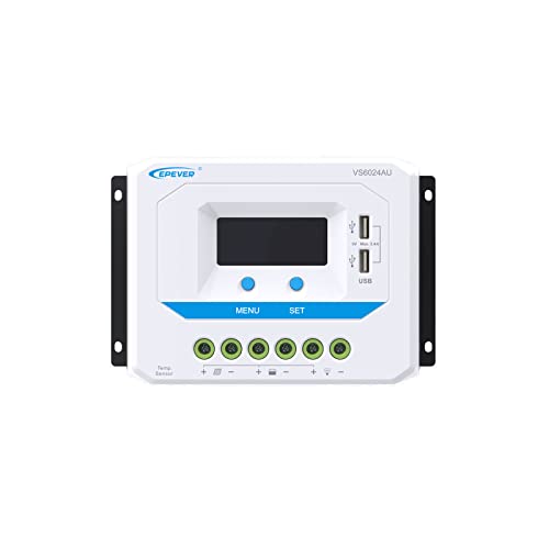 EPEVER® VS6024AU PWM Laderegler charge controller 60A, 12V/24V mit LCD Dispaly USB Anschluss