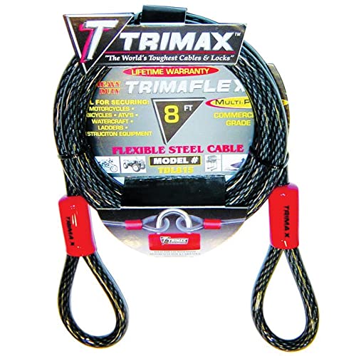 Trimax Trimaflex TDL815 Dual Loop Mehrzweck-Kabel, 2,3 m Länge x 15 mm, Kartenverpackung, Stahl