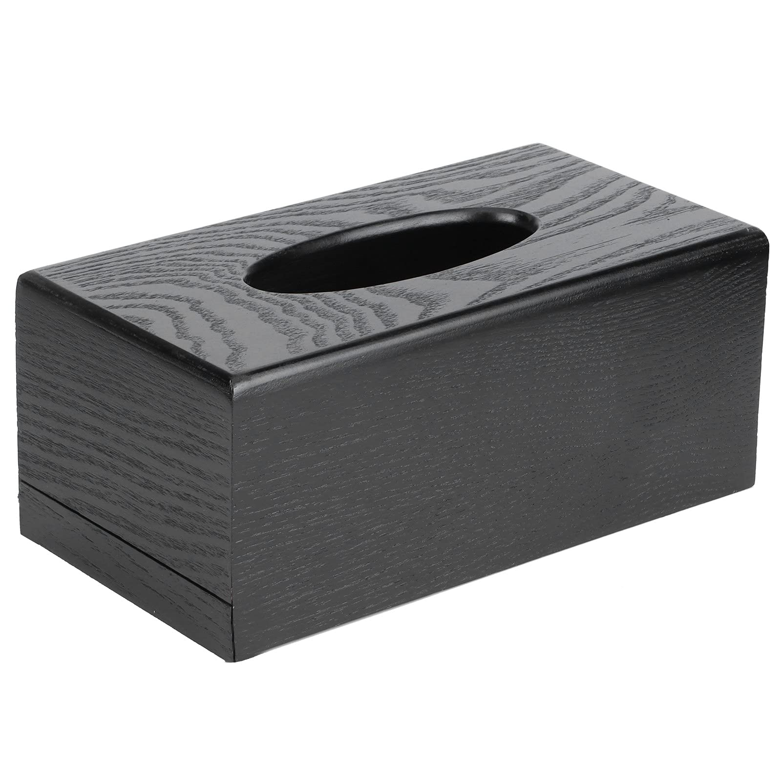 EVTSCAN Schwarz Holz Taschentuch Box Serviettenetui Eleganter Stil Tissue Holder für Home Hotel Wohnzimmer