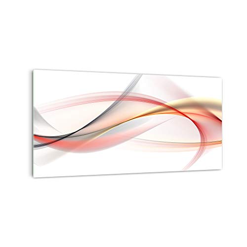 DekoGlas Küchenrückwand 'Abstrakte Kurven' in div. Größen, Glas-Rückwand, Wandpaneele, Spritzschutz & Fliesenspiegel