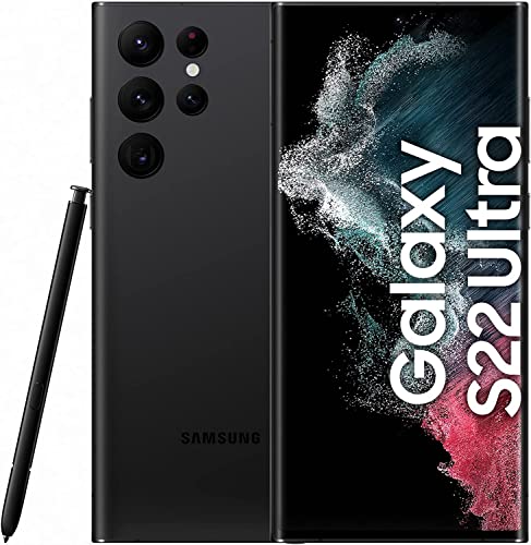 Samsung Galaxy S22 Ultra Enterprise Edition, inklusive Stift, 6,8 Zoll Android Smartphone, 128 GB, 5.000 mAh Akku, Business Handy, Smartphone ohne Vertrag, Phantom Black