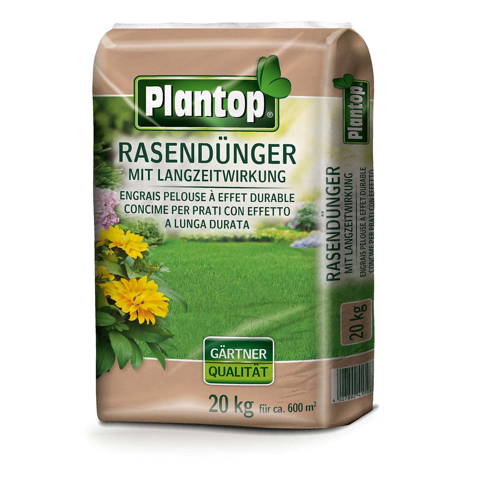 Plantop Spezial Rasendünger mit Langzeitwirkung bis 3 Monate 20 kg
