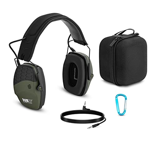 MSW MSW-HEPR30G Gehörschutz mit Bluetooth dynamische Außengeräuschregelung Grün Lärmschutzkopfhörer aktiver Gehörschutz Gehörschutz Arbeit Gehörschutz Jagd