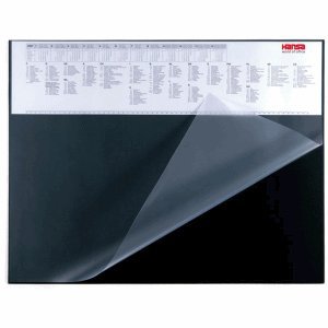 Hansa Schreibunterlage CalendarPad mit Kalenderstreifen 65x 50cm schwarz