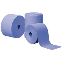 HYGOSTAR Putzrolle, 3-lagig, blau, 375 m aus Spezialfaser 'Blue Tech', Einzelblattabnahme, Blattgröße - 1 Stück (30443)