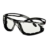 3M SecureFit 500 Schutzbrille, schwarze Bügel, Schaumrahmen, Scotchgard Anti-Fog-/Antikratz-Beschichtung (K&N), transparente Scheibe, SF501SGAF-BLK-FM-EU