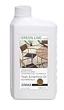 Zebra Teak- & Hartholz-Öl dunkelbraun 1000ml - Green Line Pflege für Gartenmöbel