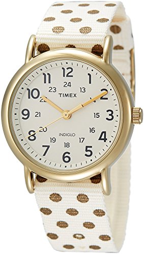 Timex Damen Datum klassisch Quarz Uhr mit Nylon Armband TW2P66100