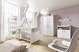 Schardt 11 518 02 00 Kinderzimmer 3 - teilig Classic White bestehend aus, Kombi - Kinderbett, 70 x 140 cm