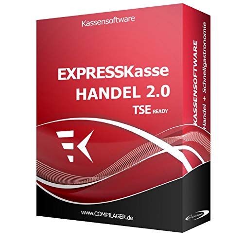 Kassensoftware für HANDEL EXPRESSKASSE X3 mit Etikettenausdruck und Schnittstelle für EC-Cash Terminal, TSE-Konform