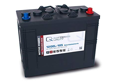 Q-Batteries 12GEL-105 Antriebsbatterie 12V 105Ah (5h) wartungsfreier Gel-Akku VRLA