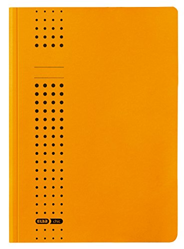 ELBA 100091166 Einschlag-Mappe chic 25er Pack gelb mit 3 Innenklappen DIN A4 ideal fürs Büro, die Schule und die mobile Organisation