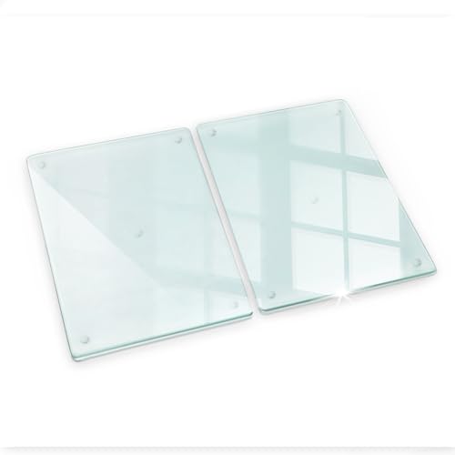 Tulup Schneidebrett Transparent 2x40x52 cm Tehärtetem Glas Für küche