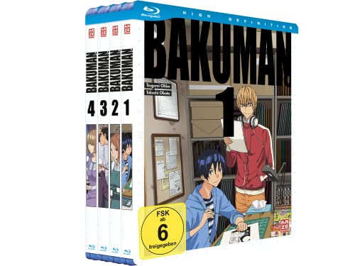 Bakuman - Staffel 1 - Gesamtausgabe  - Bundle - Vol. 1-4 - [Blu-ray]