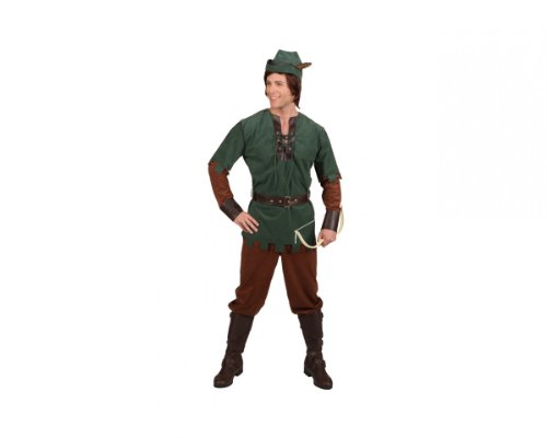 Robin Hood Oberteil Hose Gürtel Hut, Größe:58-60