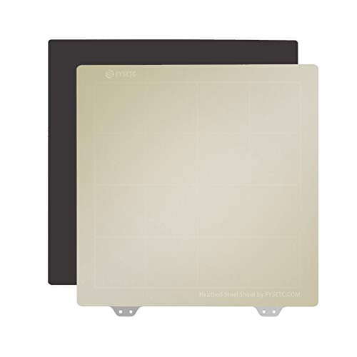 Toaiot Federstahl-Platte für Ender 3/Pro/Ender 3X, Stahlplatte in 3D-Druckfolie 235 x 235 mm, mit PEI + magnetischem Aufkleber B