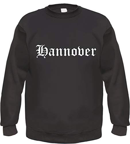 Hannover Sweatshirt - Altdeutsch - Bedruckt - Pullover L Schwarz