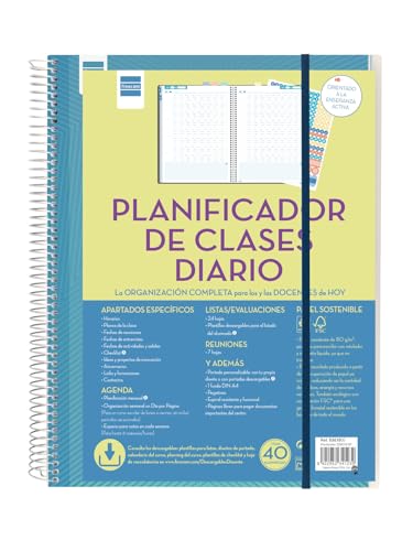 Finocam - Tagesplaner für Unterrichtsunterricht, 1 Tag, Sprache: Spanisch