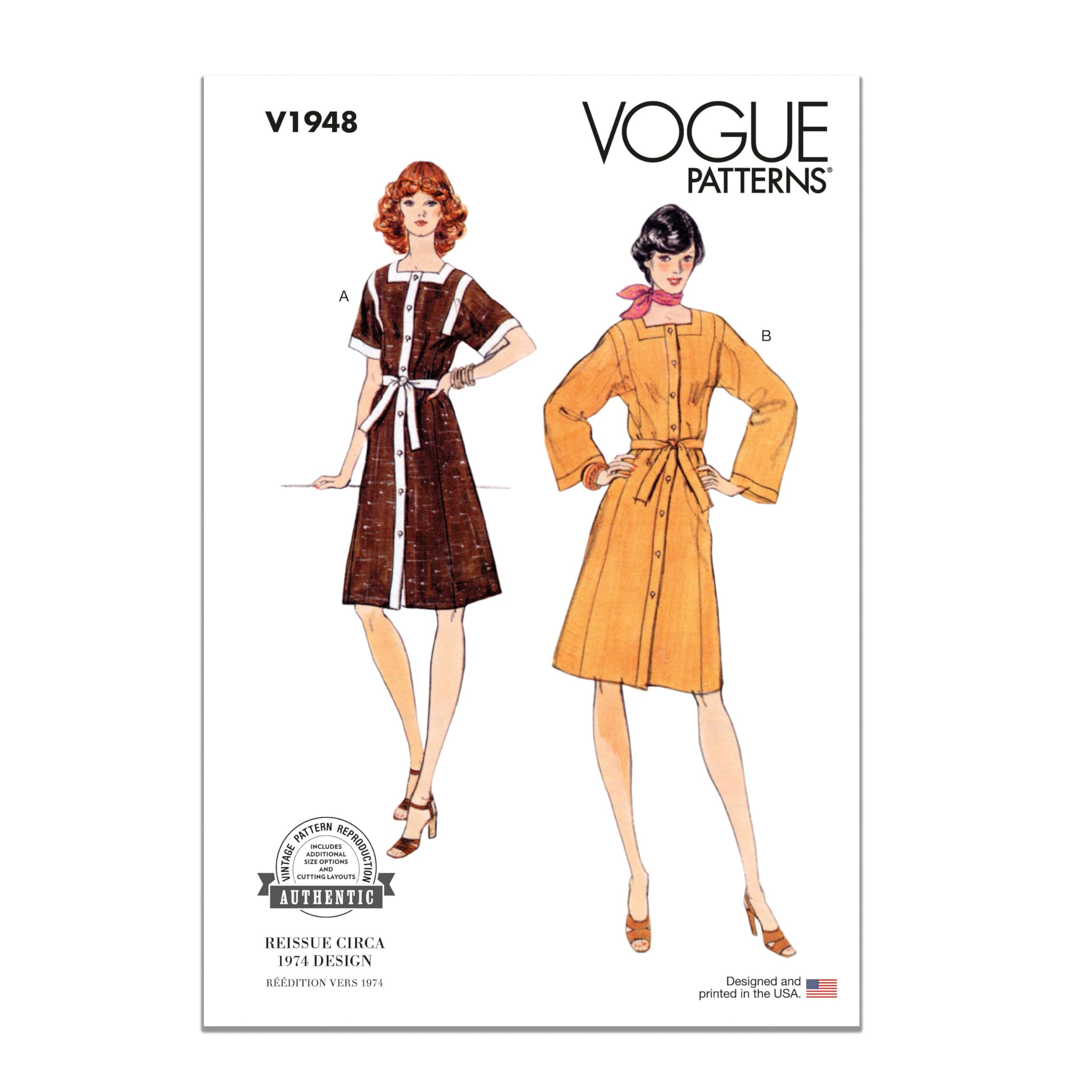 Vogue V1948Y5 Damenkleid Y5 (46-50-52)