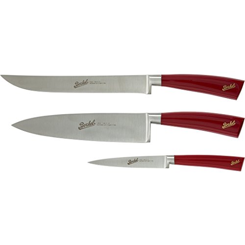 Elegance Set mit 3 Chef-Messern Rot