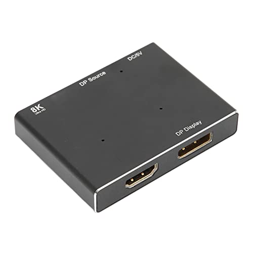 DisplayPort 1.4 8K Splitter, DisplayPort 8K Splitter 1 In 2 Out Multifunktionales Heimkino Zum Lernen