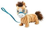 Animagic - Plüschtier, interaktiv, 23 cm – ab 3 Jahren – Pumpkin, Le Pony – Elektronisches Haustier niedlich – bewegt den Schwanz und Hennit – weich zum Streicheln