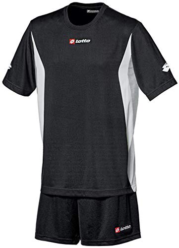 Lotto Sport Herren Shirt mit Short Kit Stars, Schwarz, XL