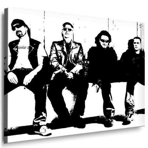 Kunstdruck U2 - Bono Leinwand Bild 100x70cm k. Poster ! Bild fertig auf Keilrahmen ! Pop Art Gemälde Kunstdrucke, Wandbilder, Bilder zur Dekoration - Deko. Musik Stars Kunstdrucke