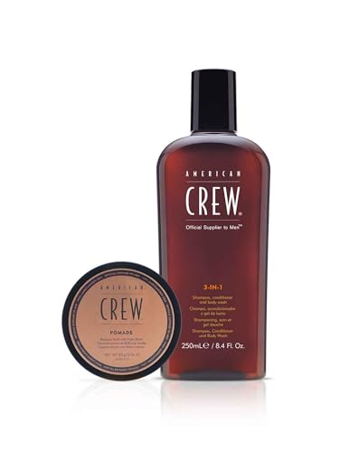 AMERICAN CREW Next Level Grooming Daily Deep Moisturizing Shampoo / Fiber Cream